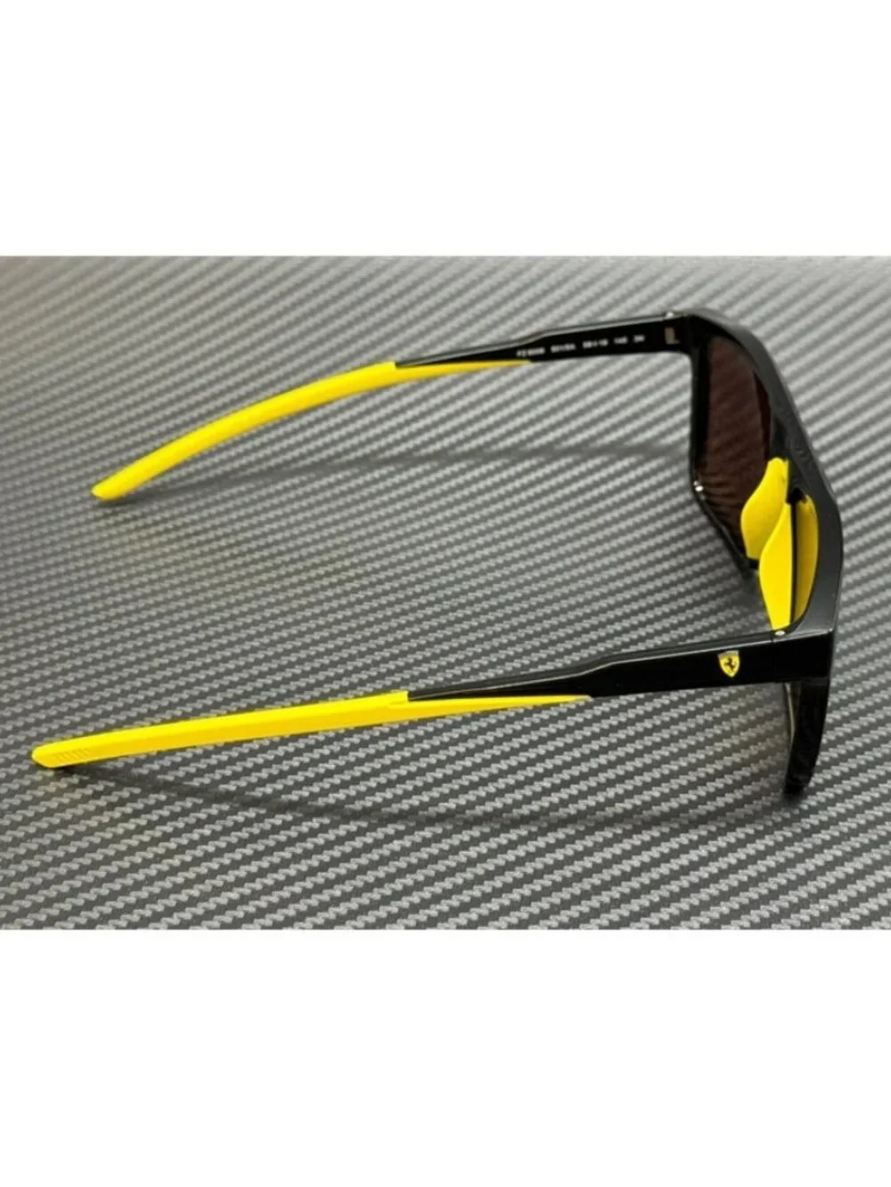 New Ferrari Men Shiny Black Sunglasses 58-18-145